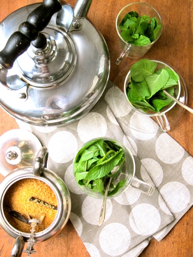 Mint Tea Making