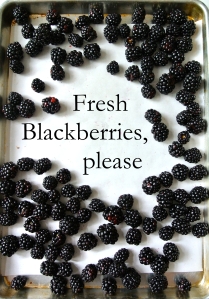 Fresh Blackberries Please